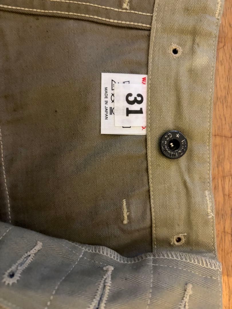 未使用品 WAREHOUSE USMCモンキーパンツ w31