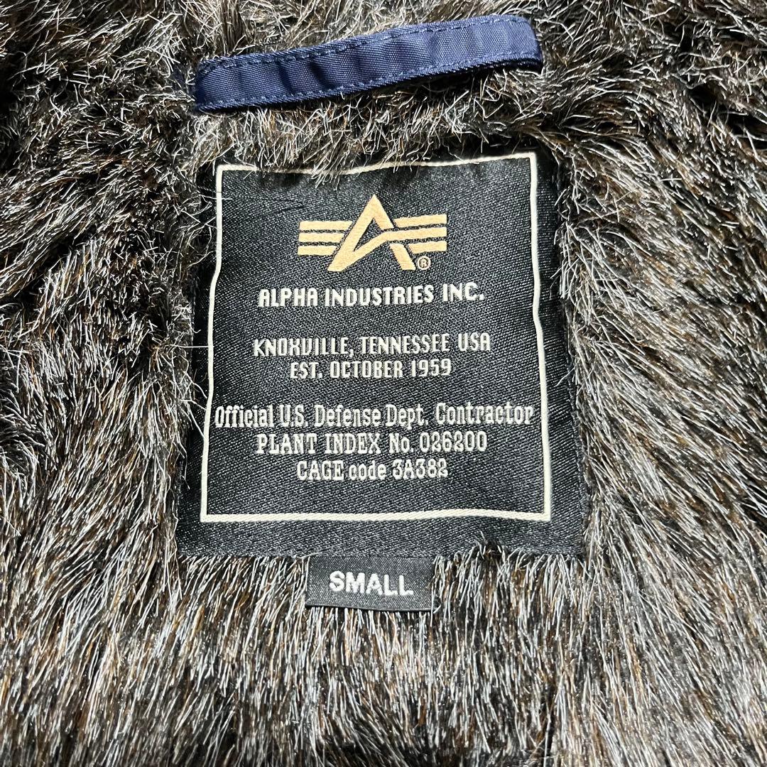 ALPHA INDUSTRIES N-1デッキジャケット　ネイビー　S ボア