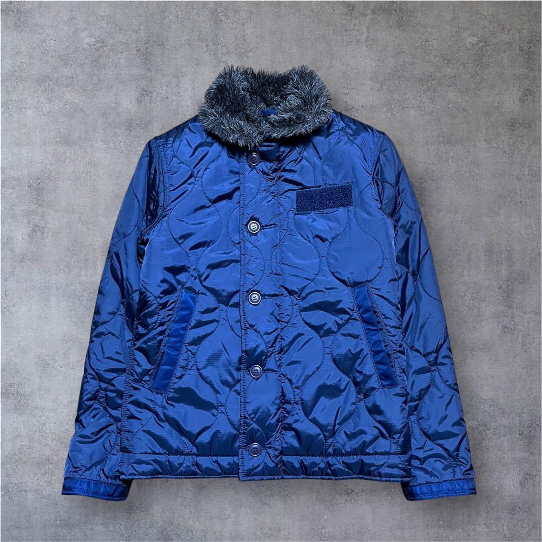 ALPHA INDUSTRIES N-1デッキジャケット　ネイビー　S ボア