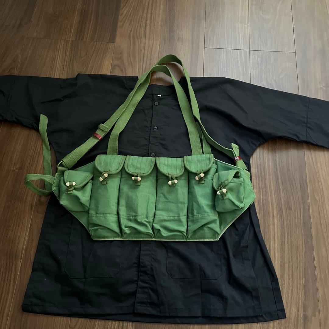 ベトコン装備 56式チェストリグ ブラックパジャマ 中国軍ズック