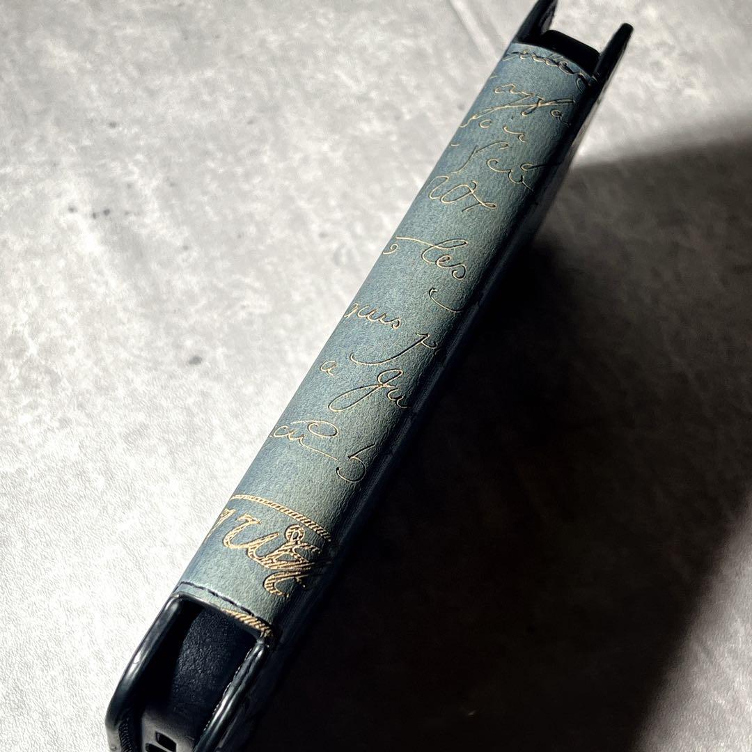 ベルルッティx ネイティブユニオン iPhone13 pro カリグラフィー　青