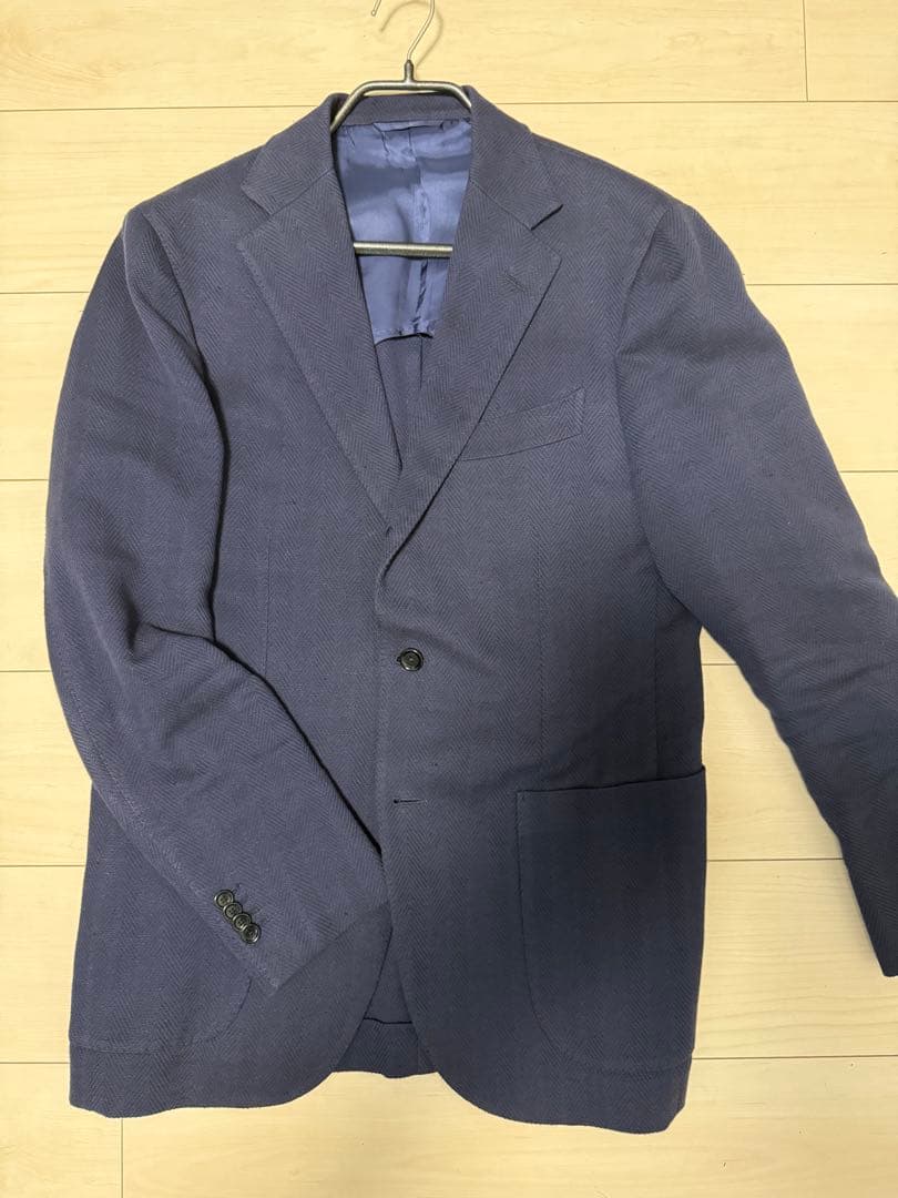 ビームスF ヘリンボーン3ボタンジャケット