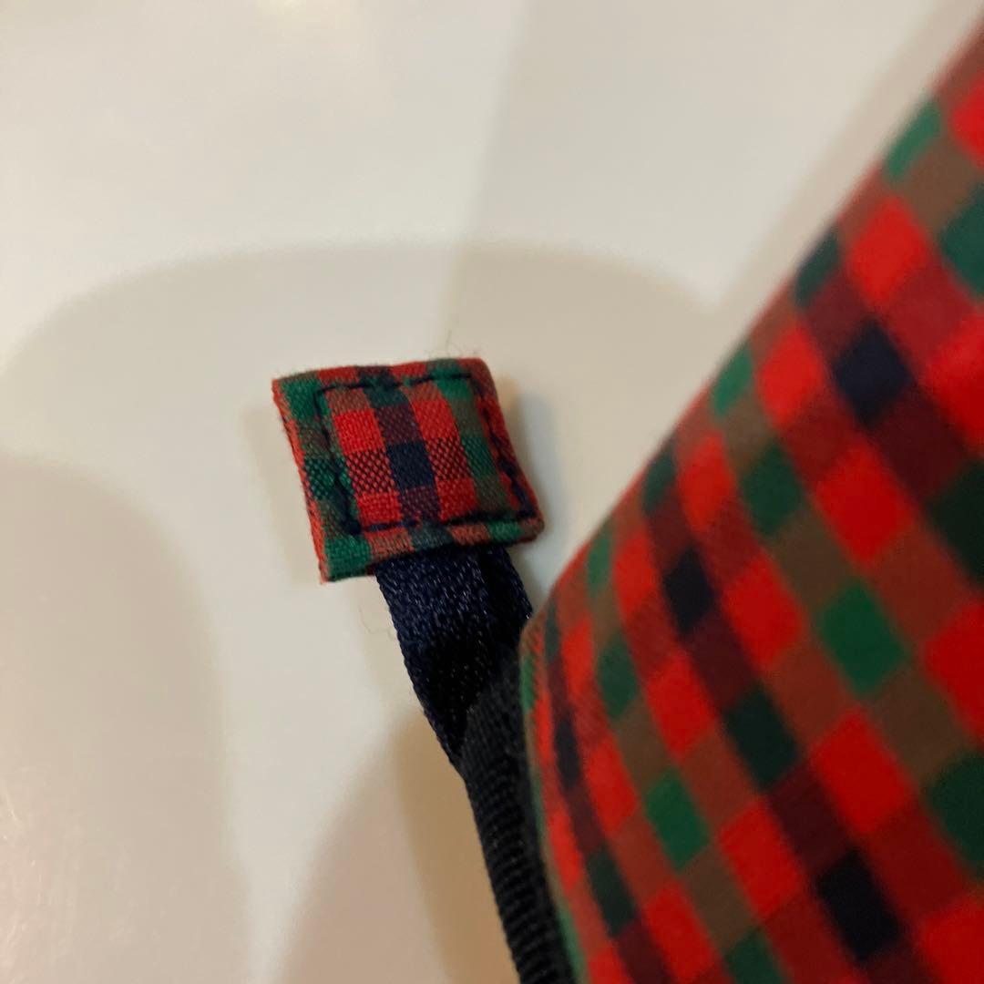 美品　ファミリア　母子手帳　ケース　マルチケース　赤　チェック　002