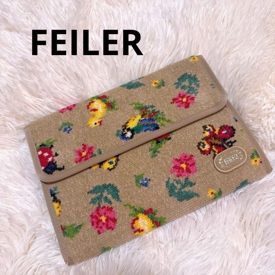 【極美品】フェイラー　ハイジ　マルチケース　ベージュ完売品　銀座WEB限定
