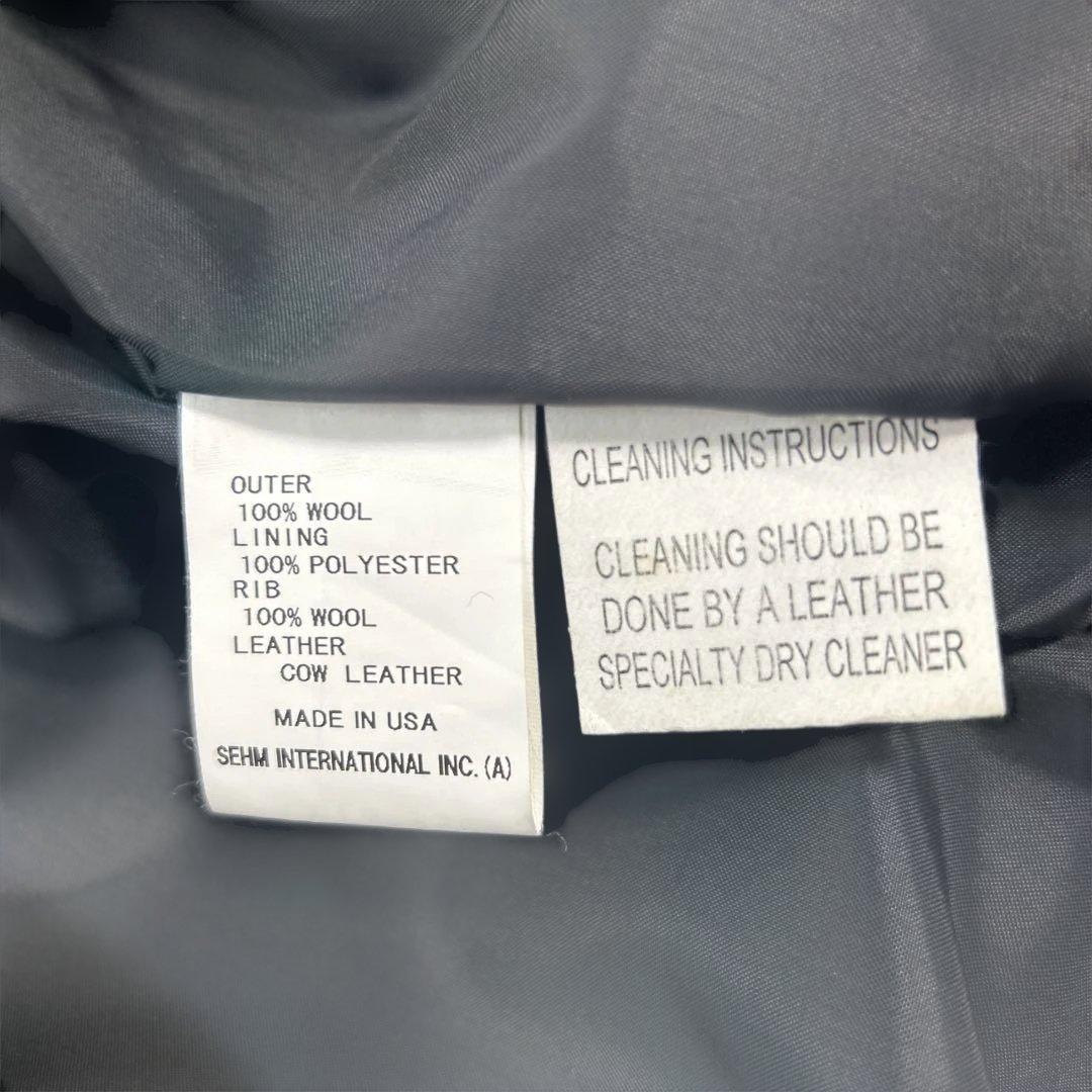 USA製　スクーカム　アワードジャケット　袖レザー　スタジャン