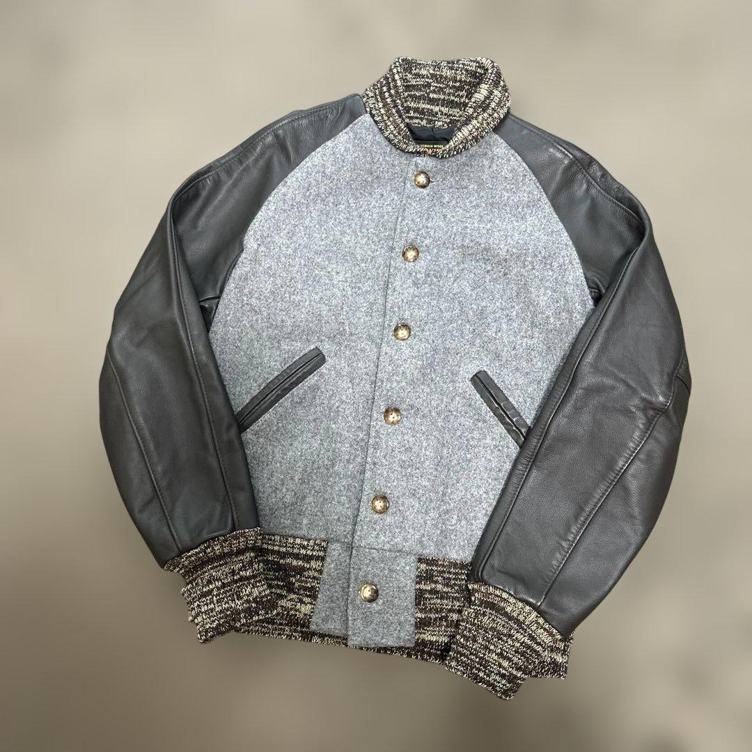 USA製　スクーカム　アワードジャケット　袖レザー　スタジャン