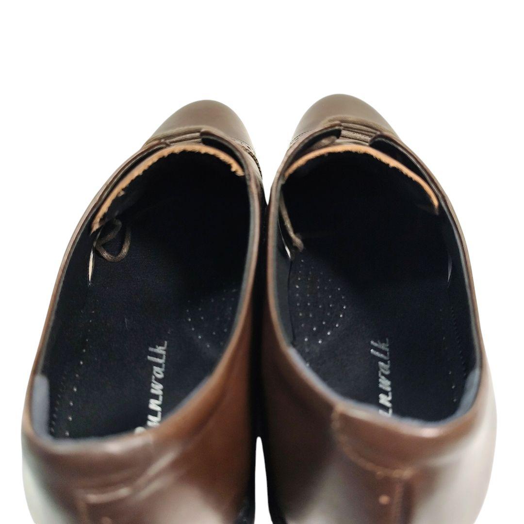 アシックス ランウォーク 革靴 ダークブラウン 27.0cm 未使用級 ビジネス