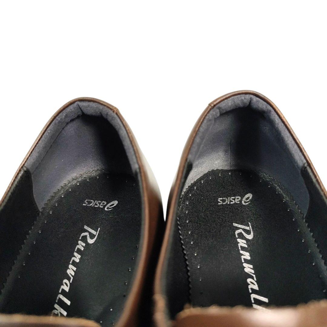 アシックス ランウォーク 革靴 ダークブラウン 27.0cm 未使用級 ビジネス