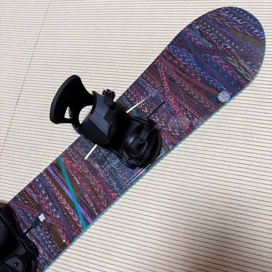送料無料　美品　Burton フェザー　スノーボードセット