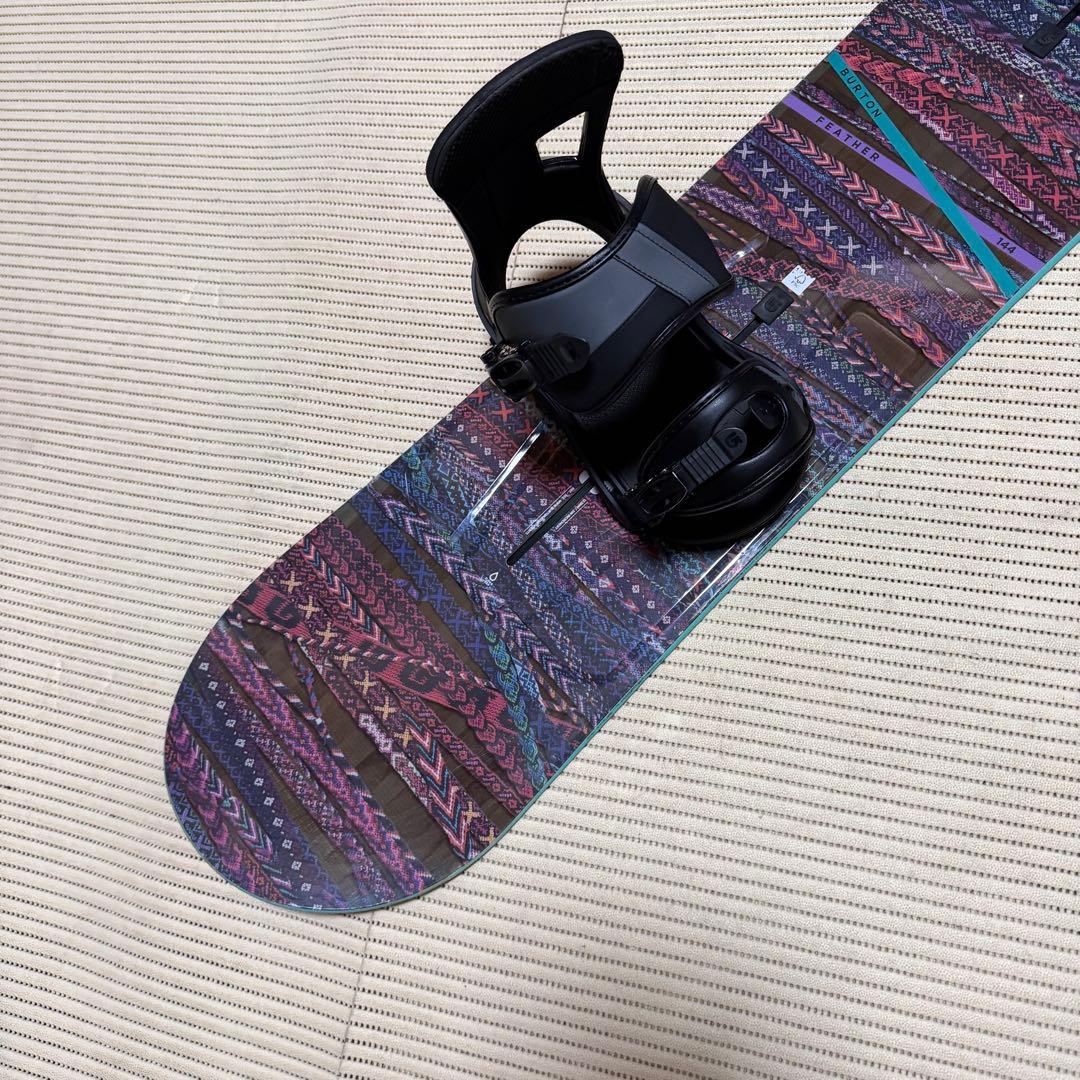 送料無料　美品　Burton フェザー　スノーボードセット