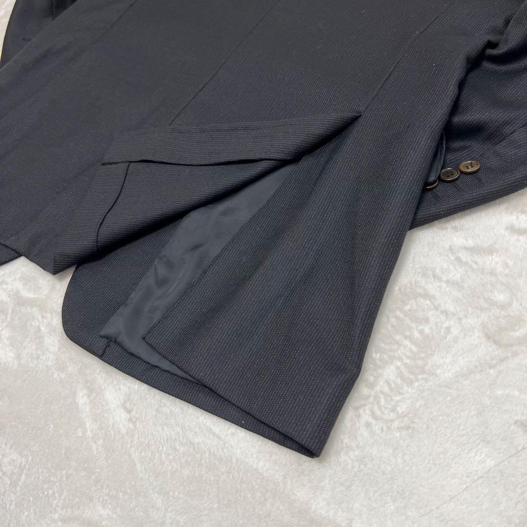 【美品】 ポールスミス　スーツセット　黒ストライプ　XL