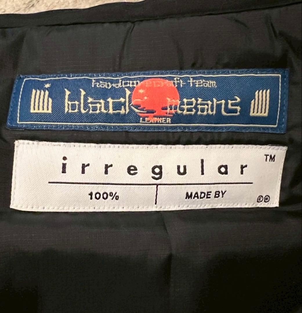 25aw blackmeans 中綿ベスト ブラックミーンズ オーバーサイズ