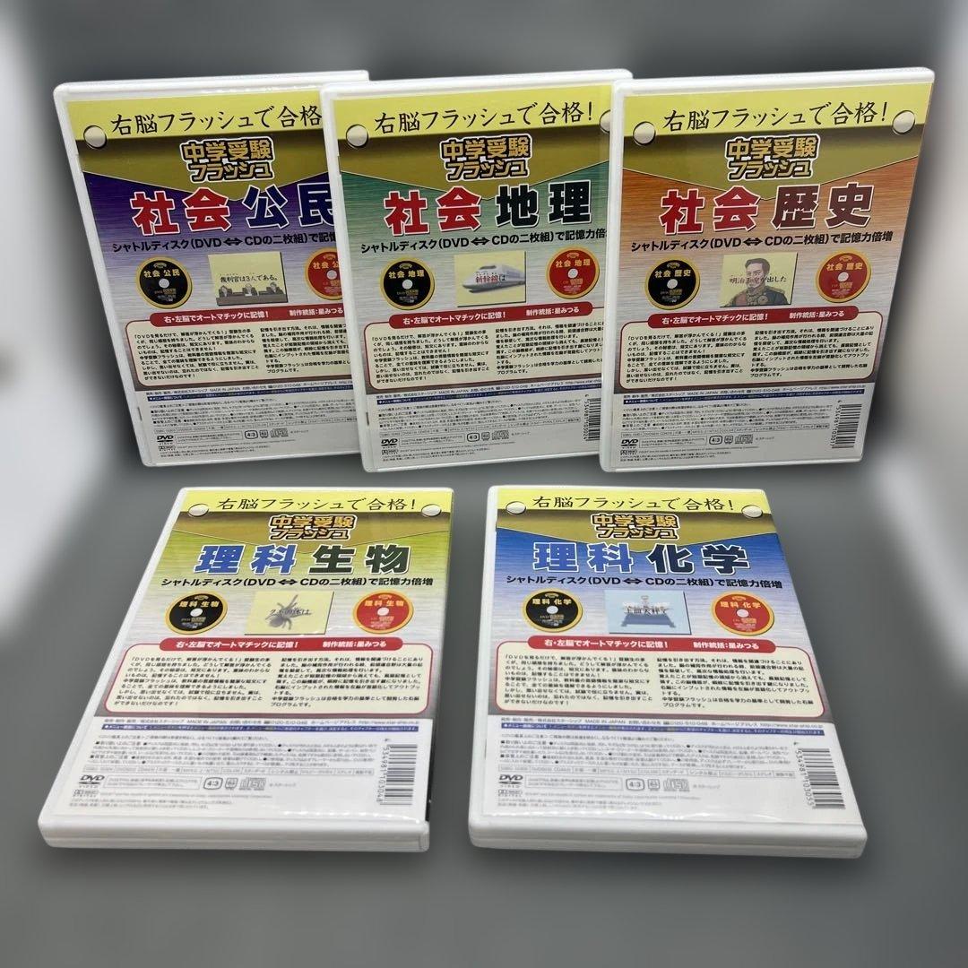 星みつる 中学受験フラッシュDVD 5点セット