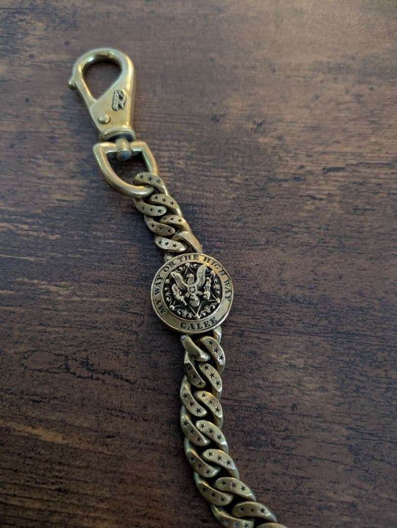 CALEE キャリー 真鍮 ウォレットチェーン