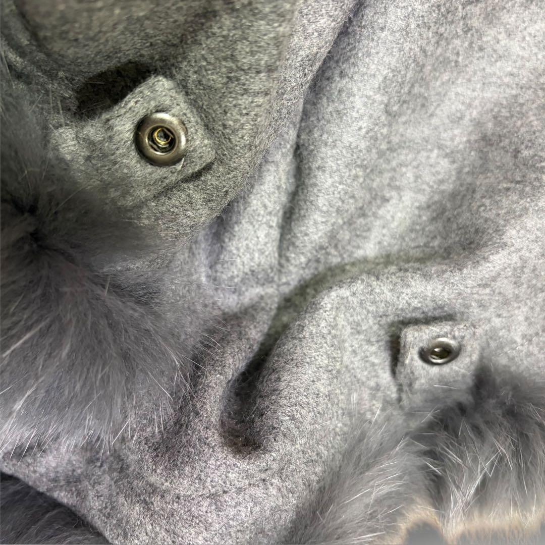 SAGA FURS ポンチョ ケープ カシミヤ ファー ブルーフォックス