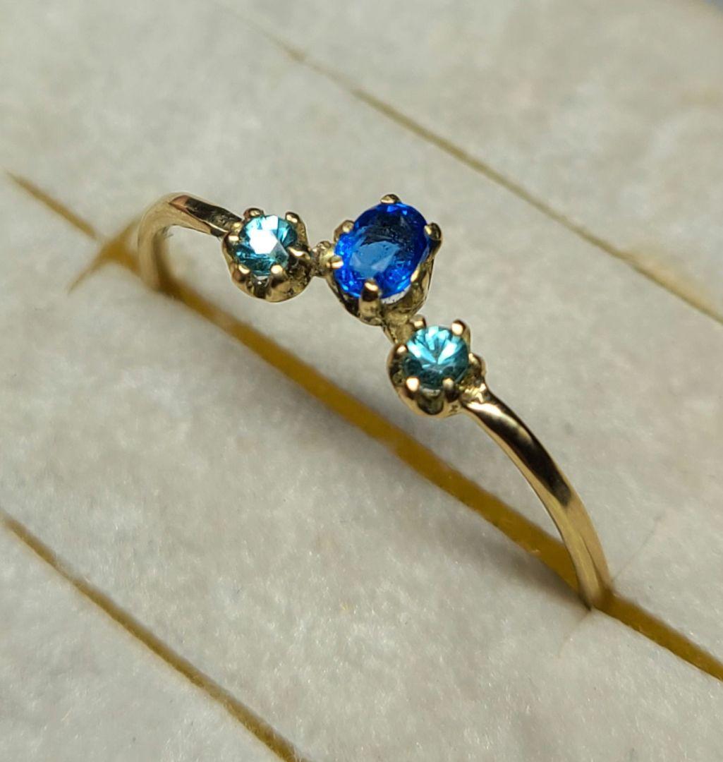 引き込まれる程美しいです★アウイナイト&バターリャパライバトルマリン18金★