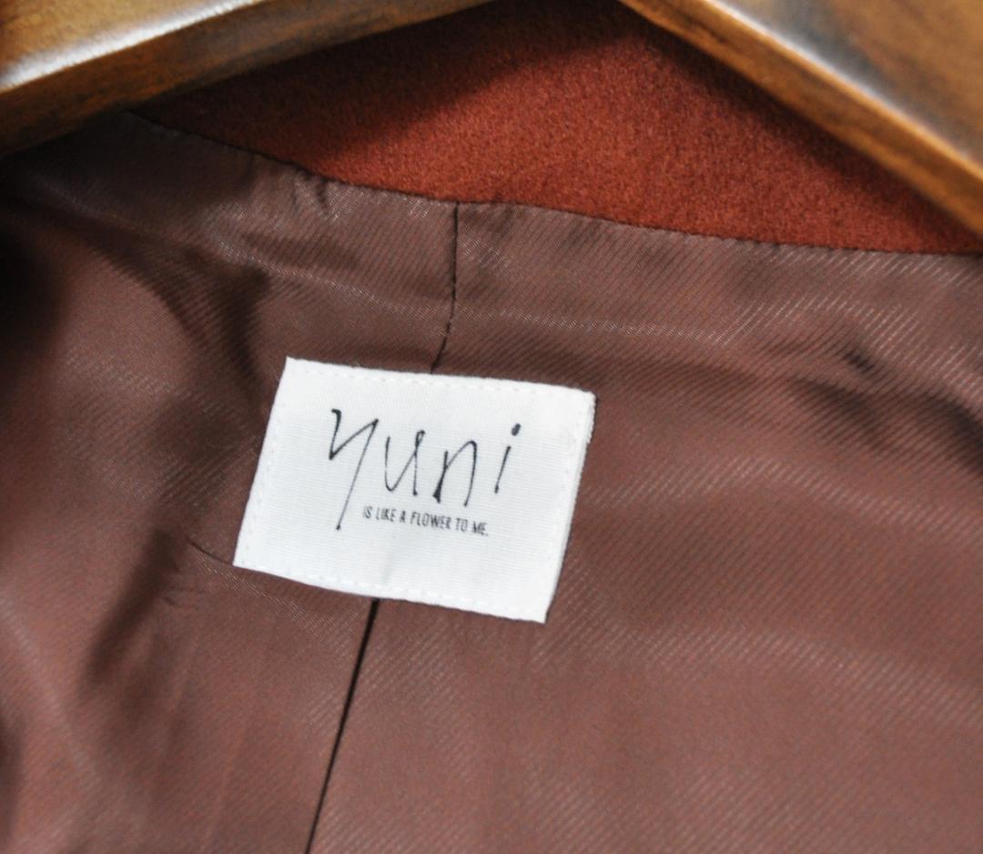美品 yuni ユニ super100 Wool ラグランコクーンコート
