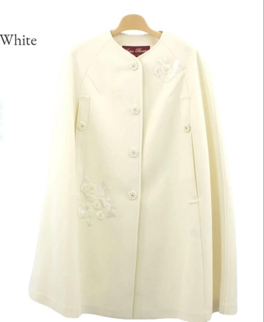 スーパービューティー☆44☆新品タグ付き　スパンコール刺繍のポンチョコート