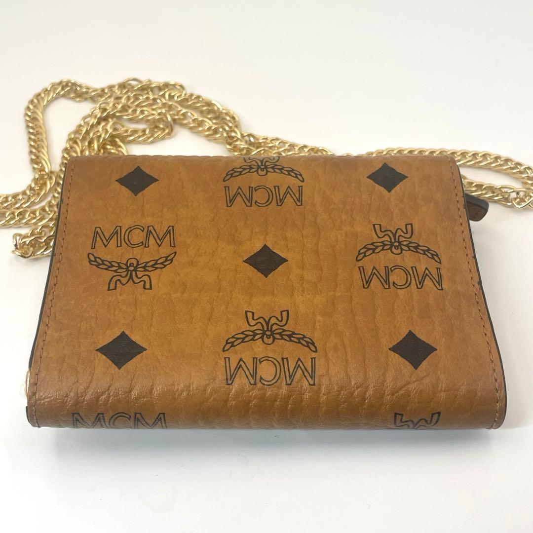 専用♡MCM✨ エムシーエム　ミニウォレット ゴールドチェーン ショルダーバッグ