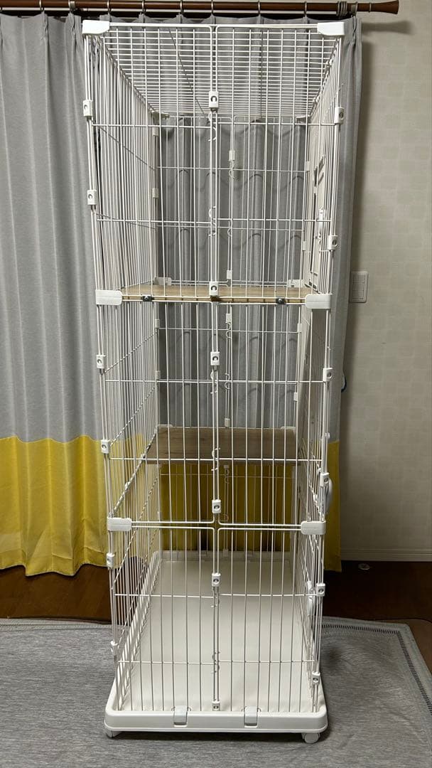 アイリスオーヤマ　ペットケージ３段PEC-903V ホワイト　中古美品