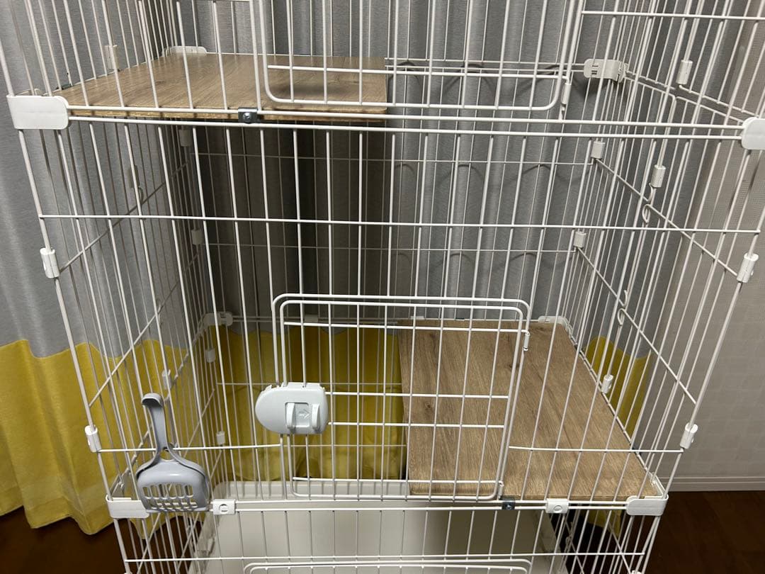 アイリスオーヤマ　ペットケージ３段PEC-903V ホワイト　中古美品