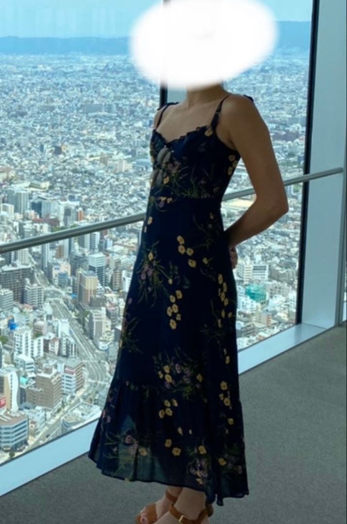 Reformation・Nikita Dress ネイビー花柄 Size 0