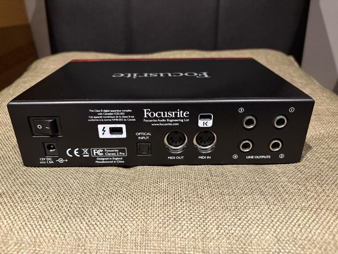 Focusrite Claret 2Pre オーディオインターフェース