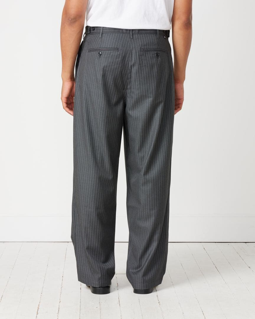 パンツ stussy striped volume pleated trouser 30