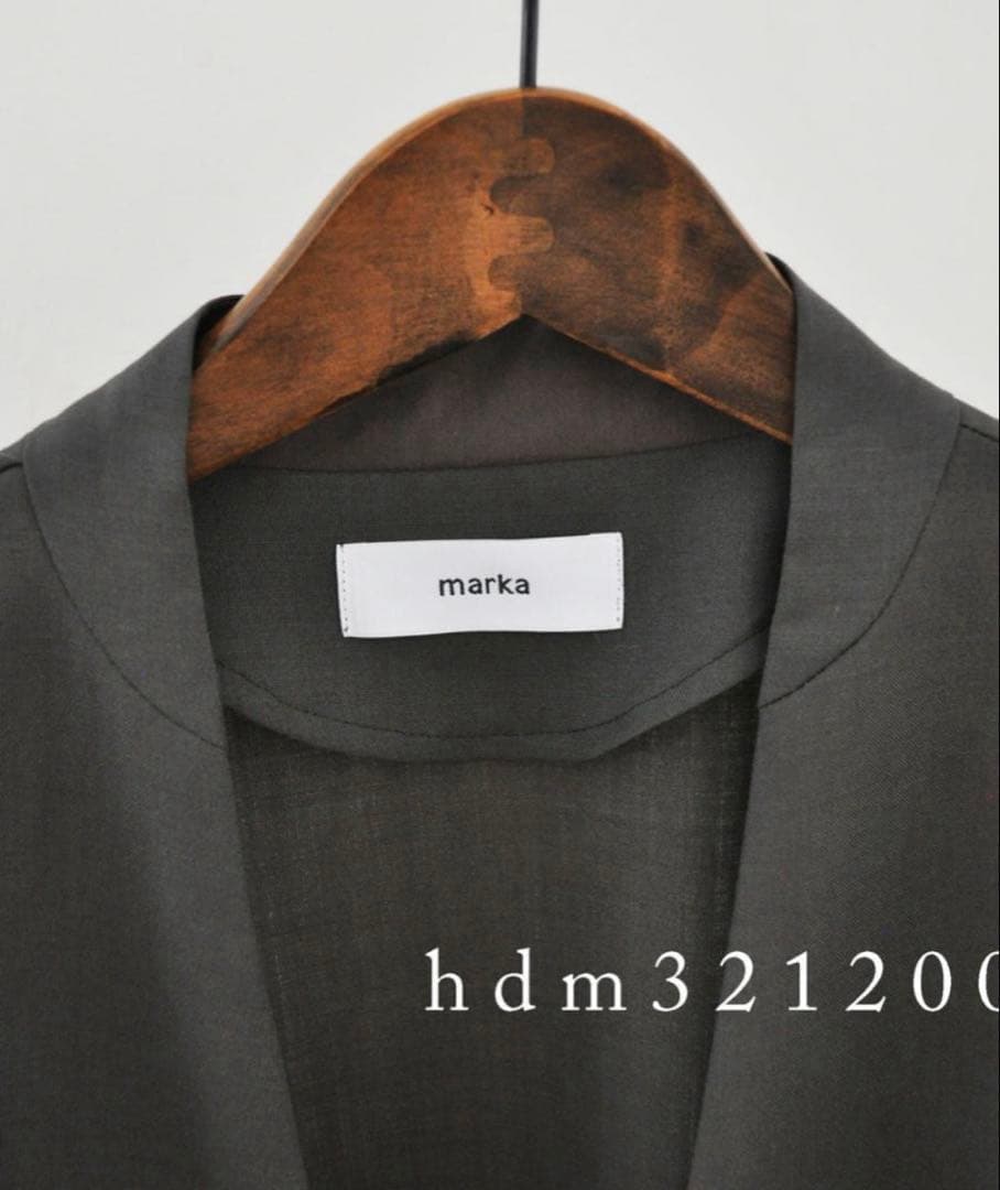 marka モヘア トロピカル LAPELLESS SHIRT JACKET