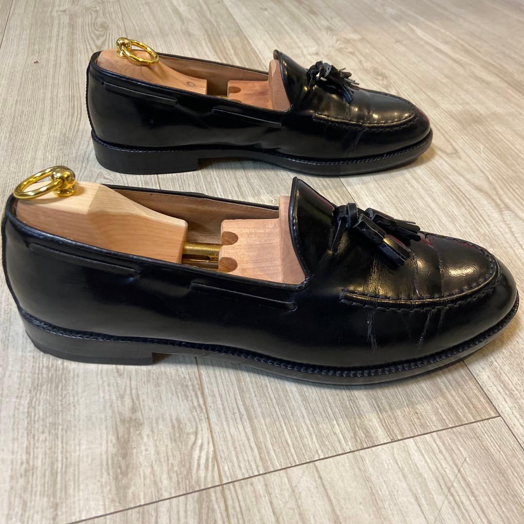 BEAUTY & YOUTH 黒レザー タッセルローファー