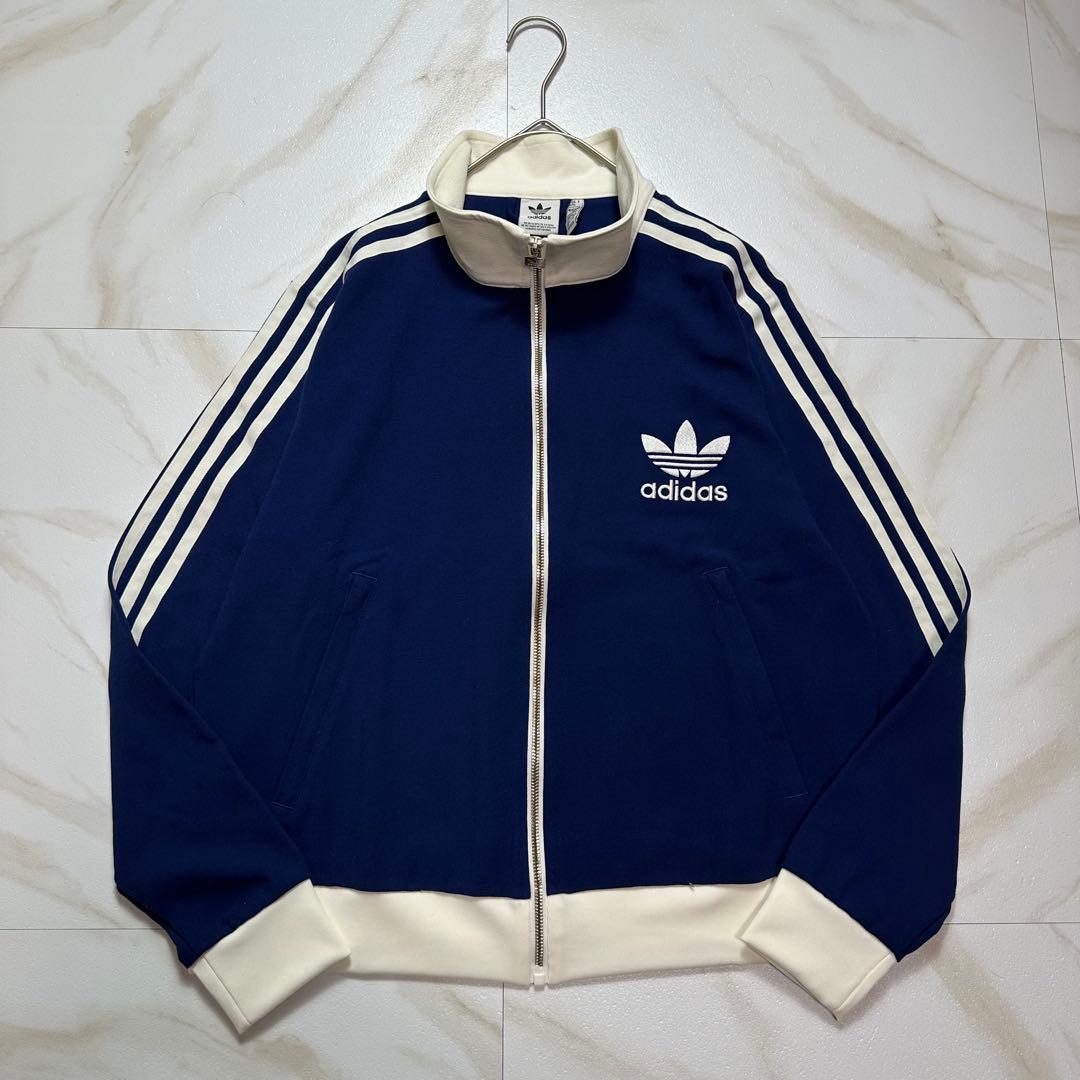 【希少サイズ】adidasジャージ　ベッケンバウアー　青　白　y2k 3XL