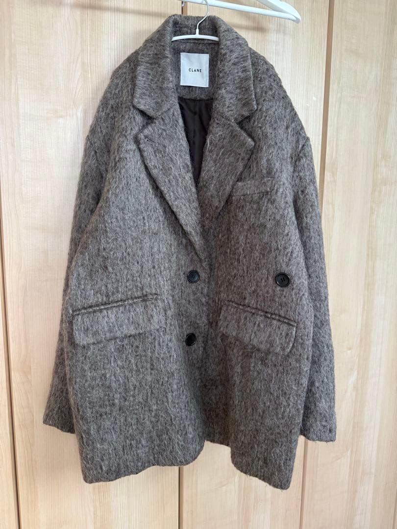 ジャケット・アウター CLANE MIX SHAGGY OVER TAILORED JACKET