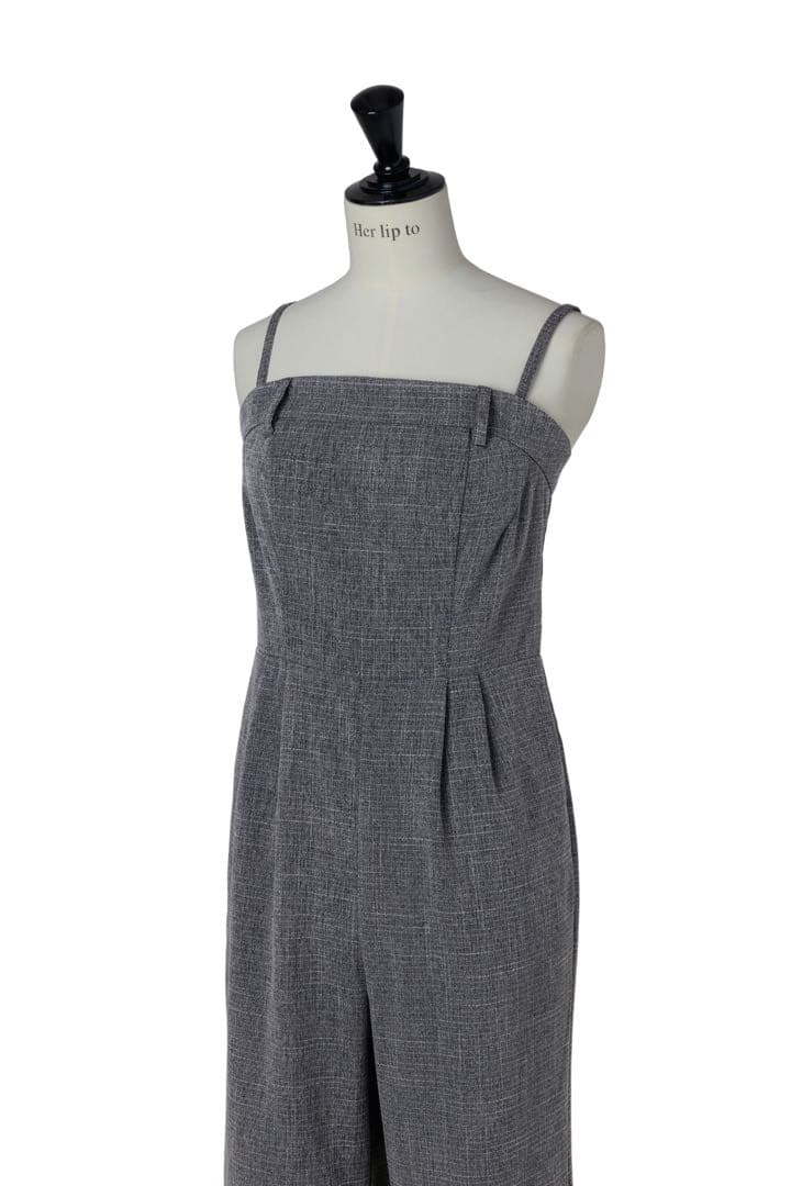 サロペット・オーバーオール・オールインワン herlipto Frilled Tweed Jumpsuit