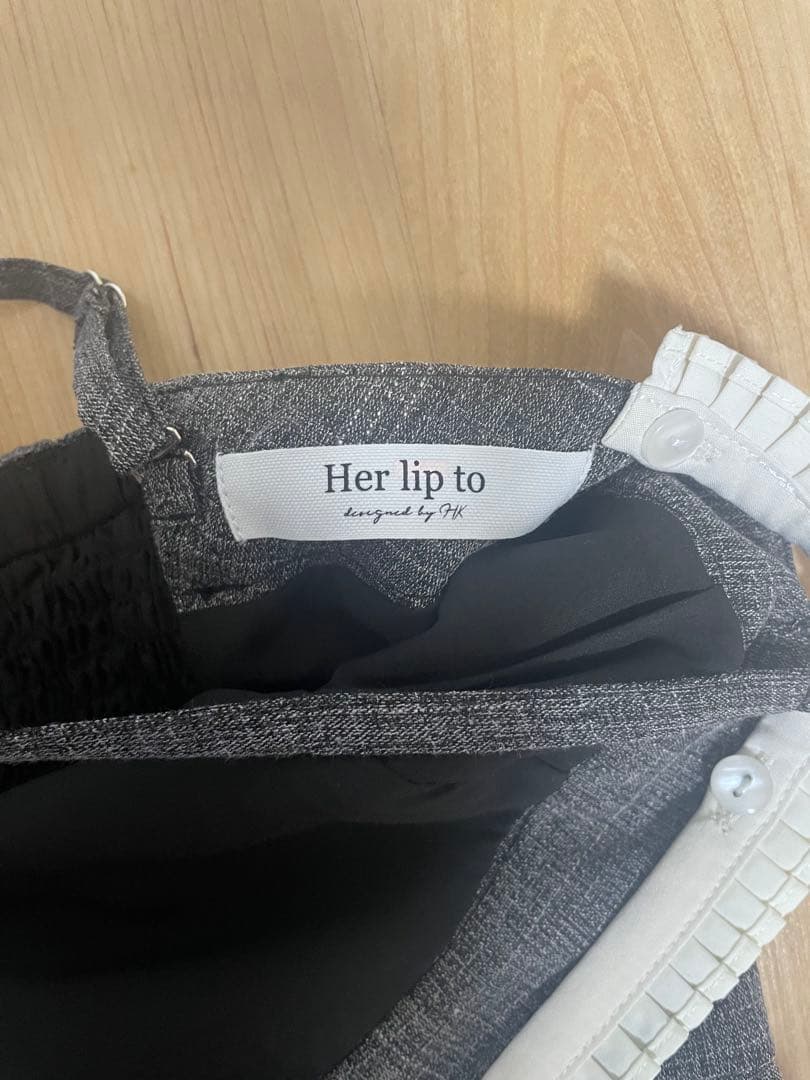 サロペット・オーバーオール・オールインワン herlipto Frilled Tweed Jumpsuit