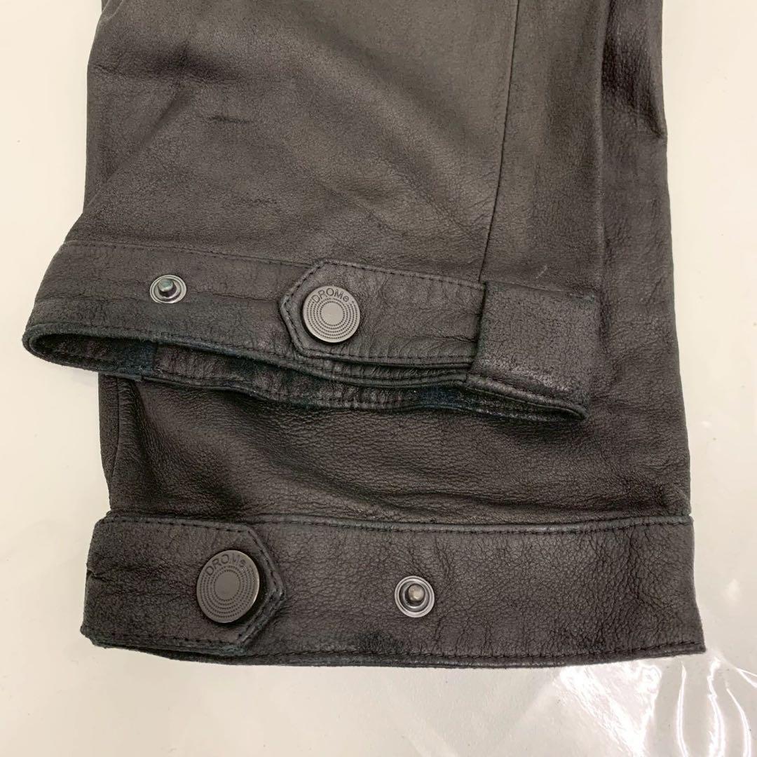 DROME レザー　ジョガーパンツ　イージーパンツ　ブラック