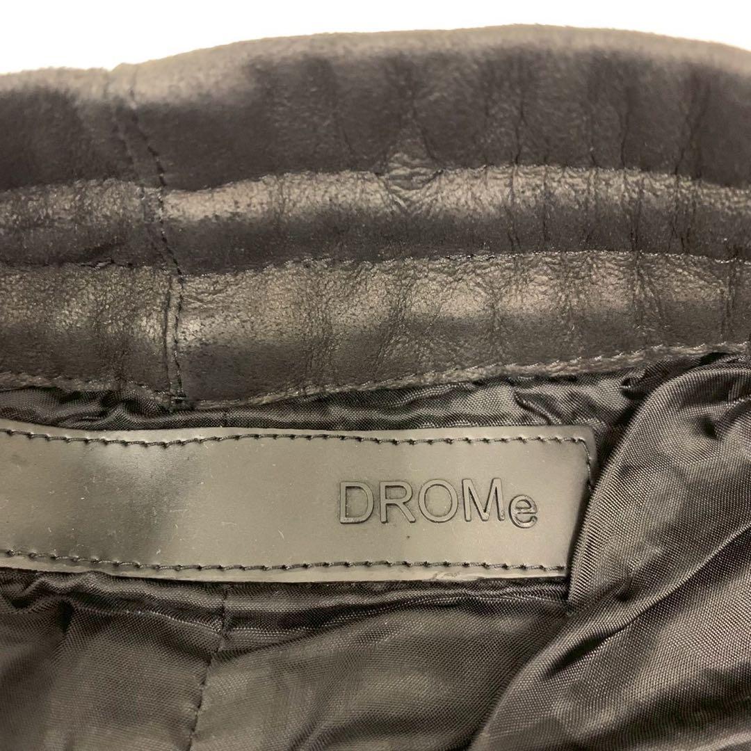 DROME レザー　ジョガーパンツ　イージーパンツ　ブラック