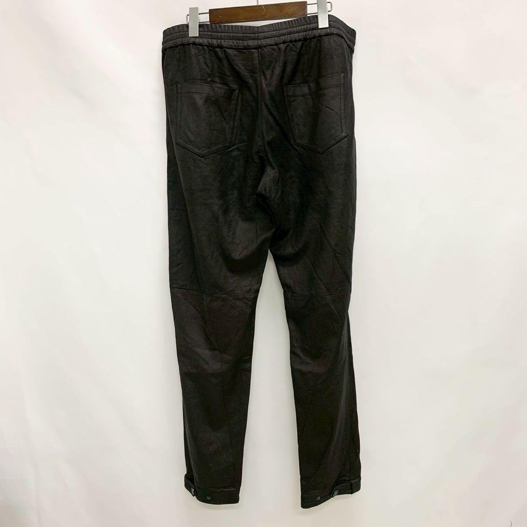 DROME レザー　ジョガーパンツ　イージーパンツ　ブラック