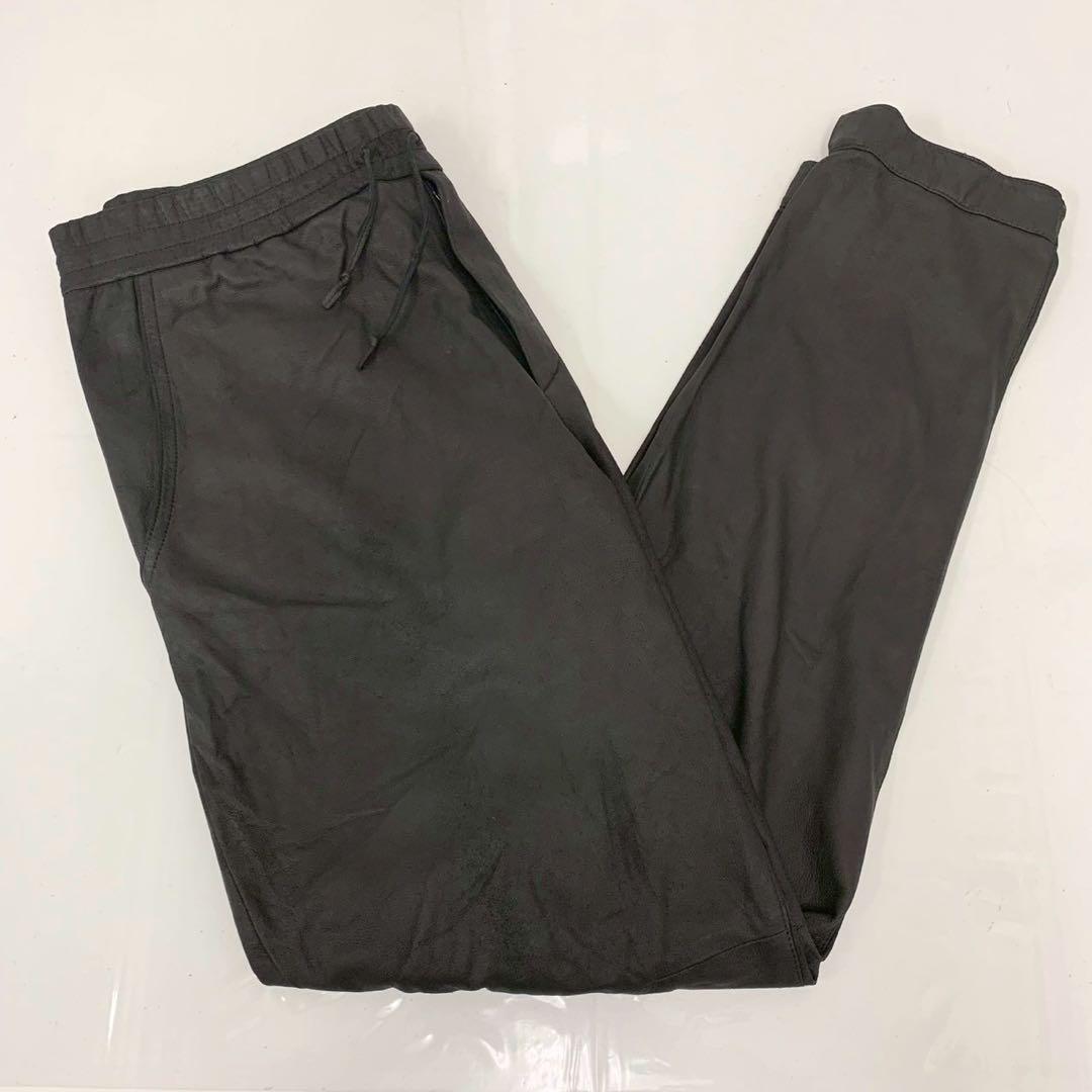 DROME レザー　ジョガーパンツ　イージーパンツ　ブラック