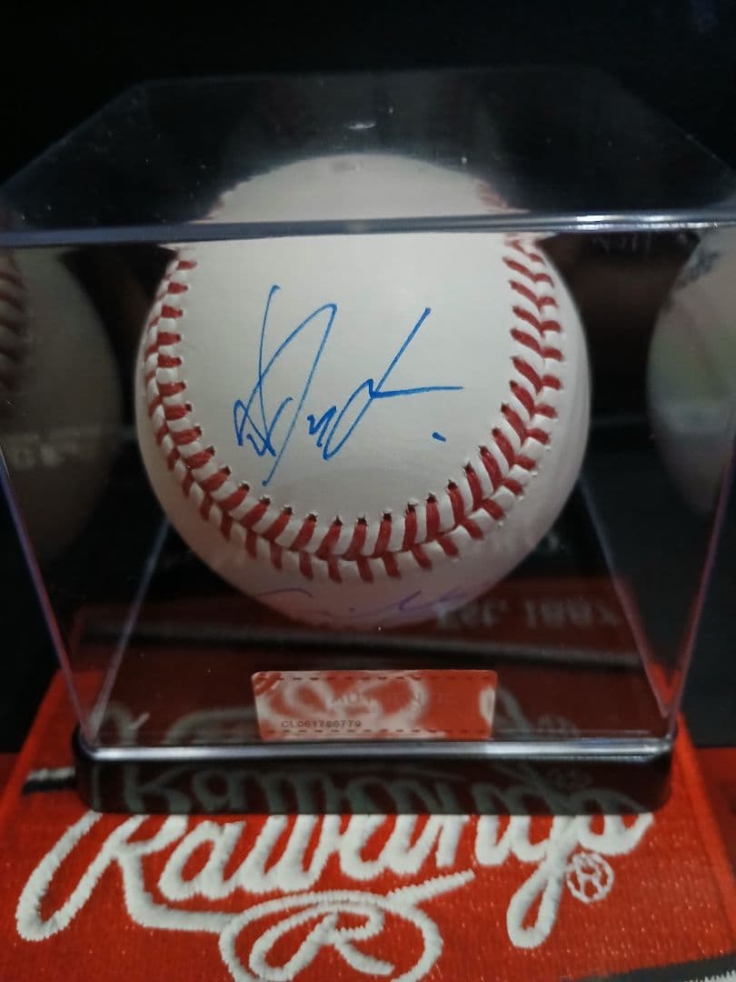 大谷翔平 山本由伸 佐々木朗希　直筆サインボール　ドジャース 3選手 ケース付き