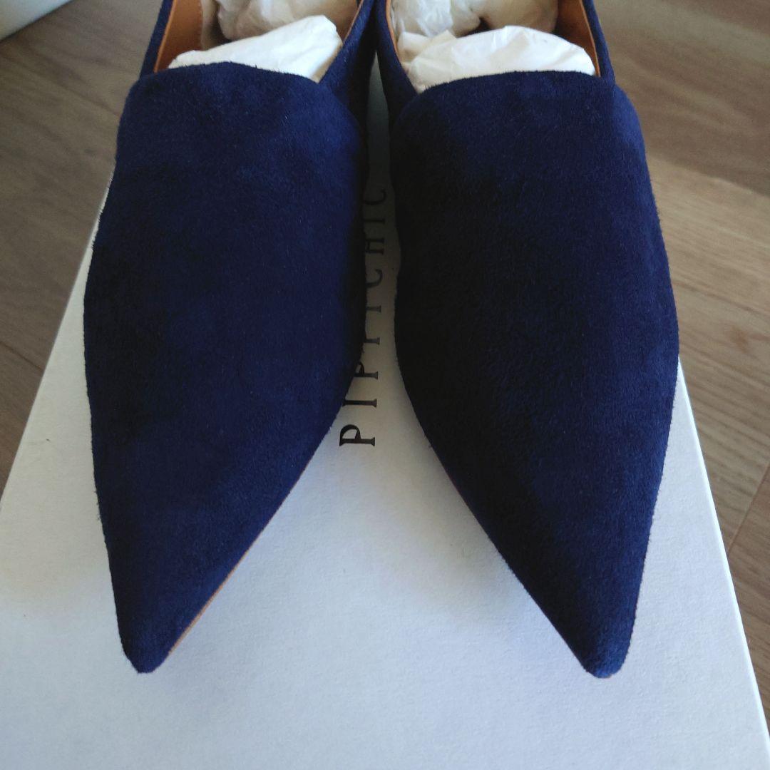 未使用　PIPPICHIC　ピッピシック　フラットシューズ　スエード