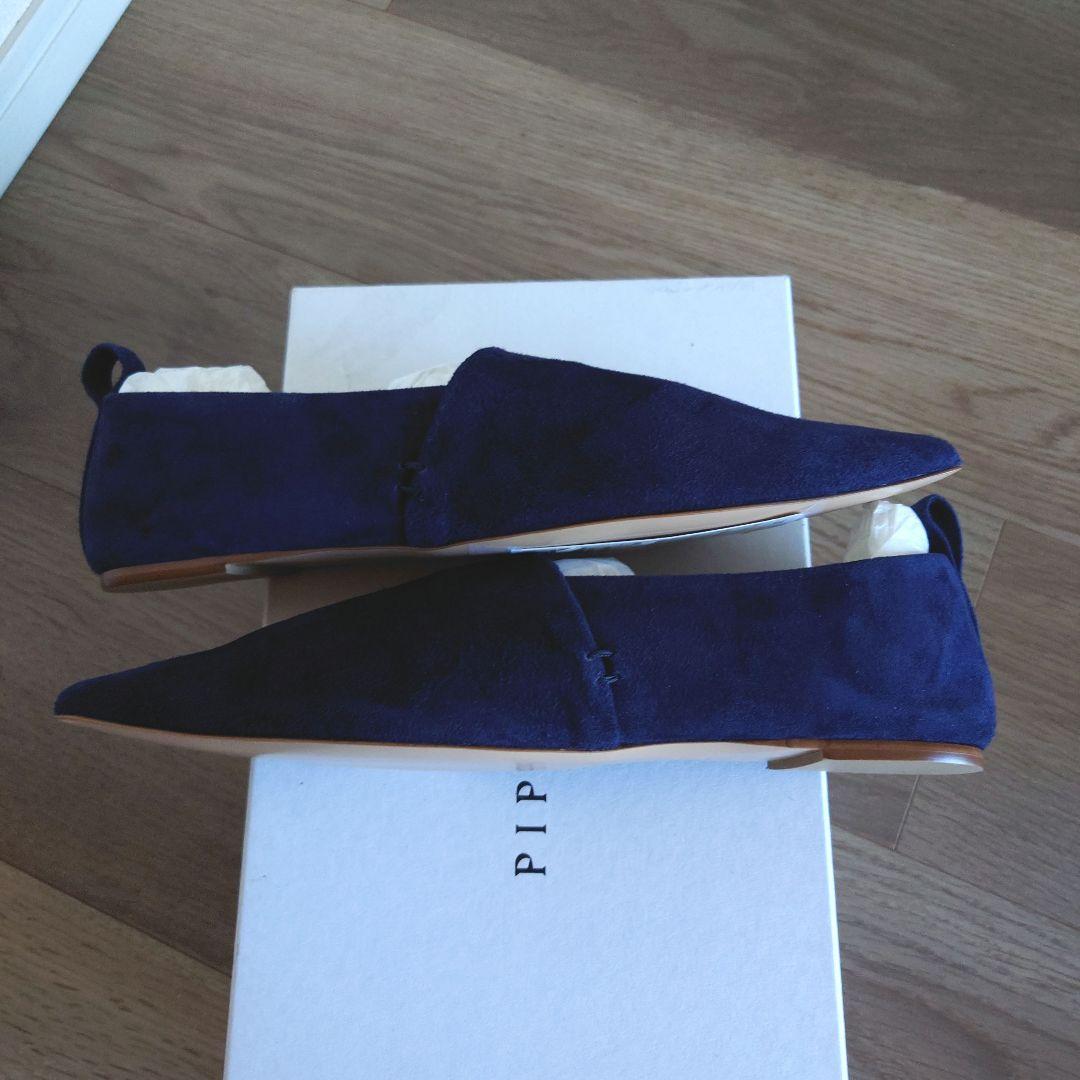 未使用　PIPPICHIC　ピッピシック　フラットシューズ　スエード
