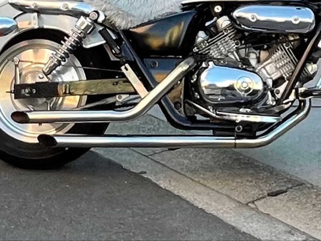 美品 マグナ250 スラッシュカットマフラー