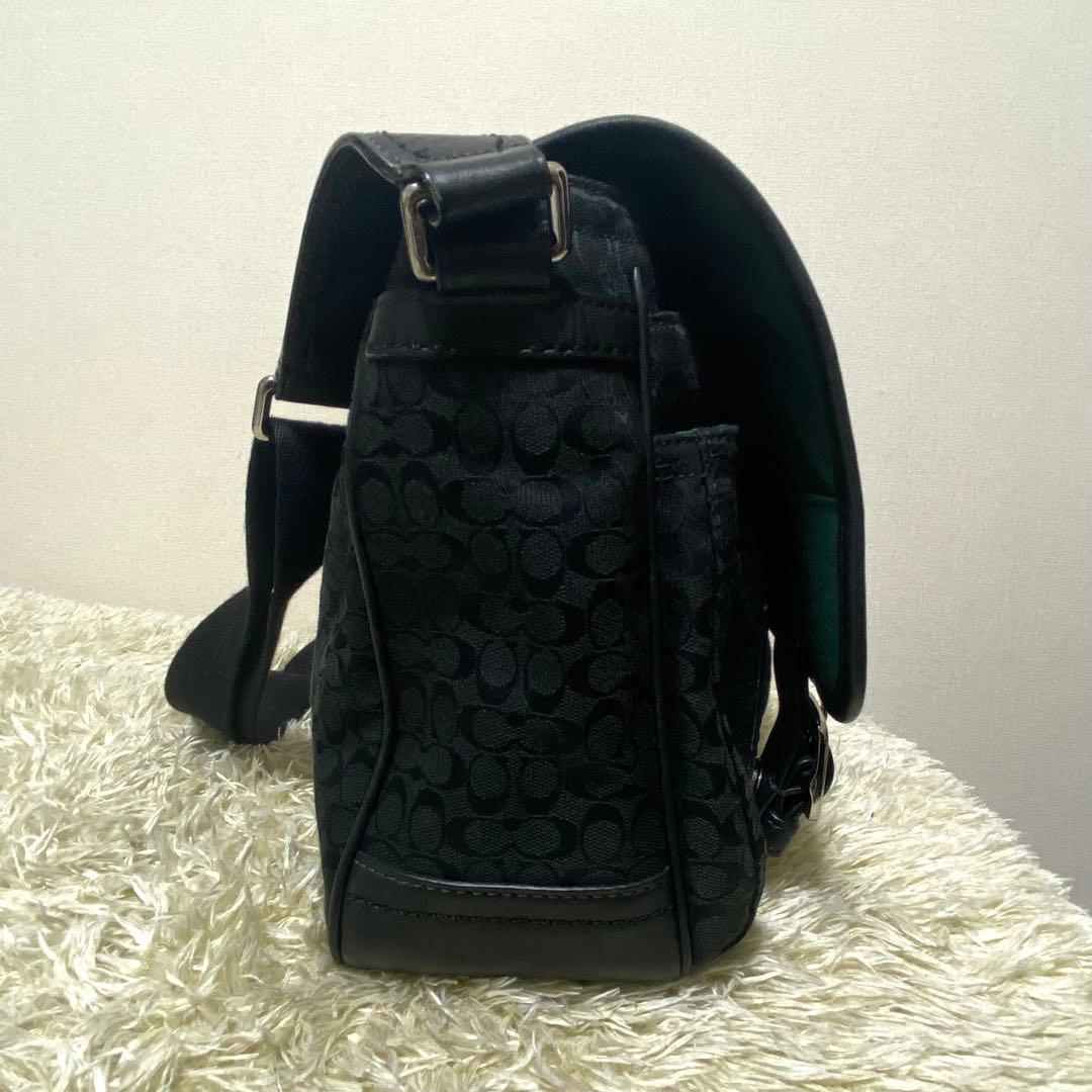 美品✨ コーチ COACH メッセンジャーバッグ シグネチャー 斜め掛け