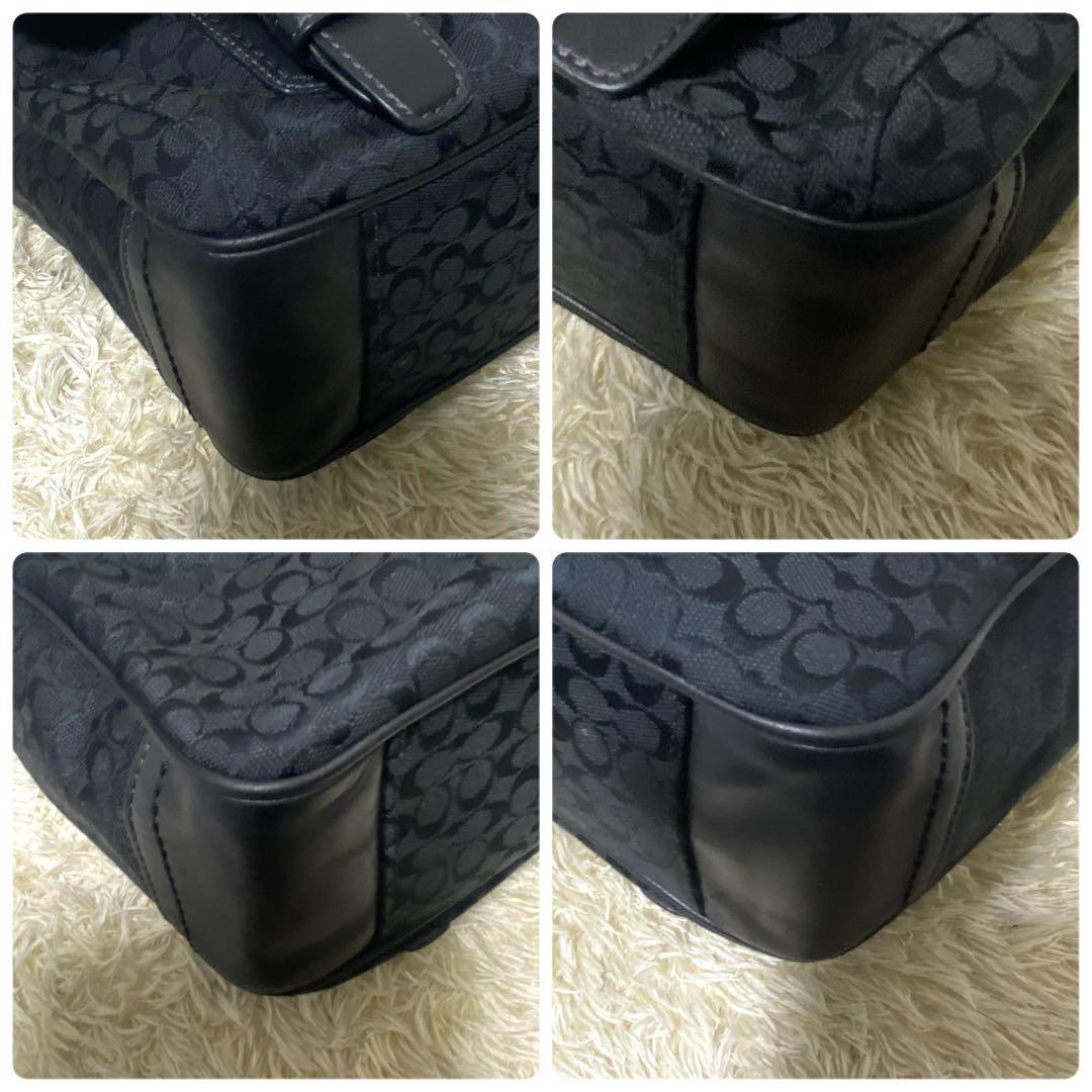 美品✨ コーチ COACH メッセンジャーバッグ シグネチャー 斜め掛け