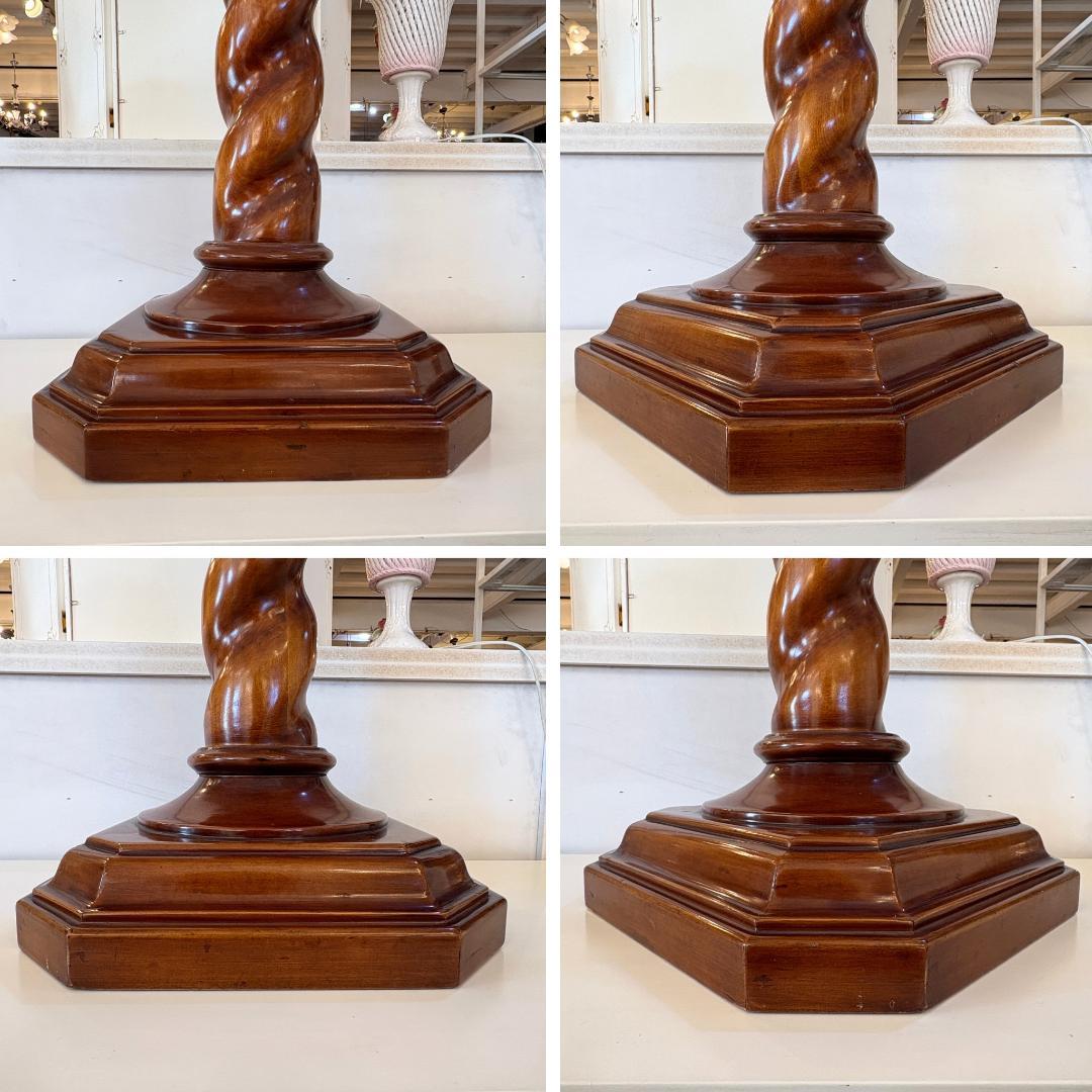 ディスプレイスタンド 木製飾り台 ツイスト支柱 699-549