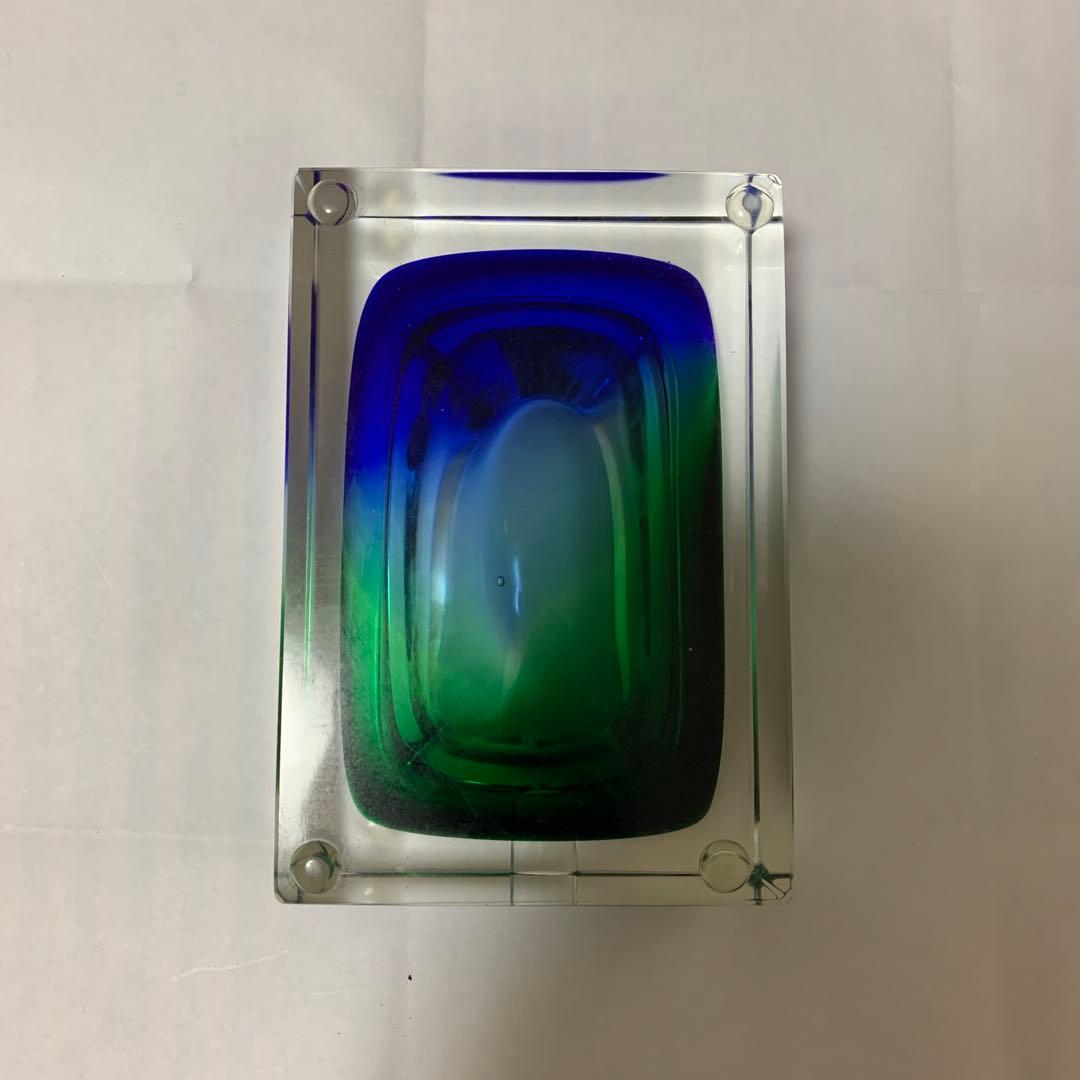 イタリア ヴィンテージ ムラーノ ガラス ベネチアングラス灰皿　アッシュトレイ