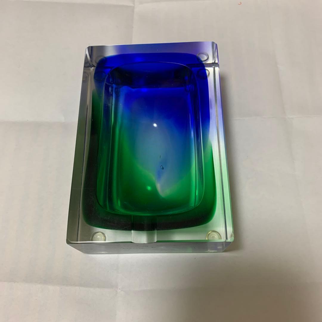 イタリア ヴィンテージ ムラーノ ガラス ベネチアングラス灰皿　アッシュトレイ