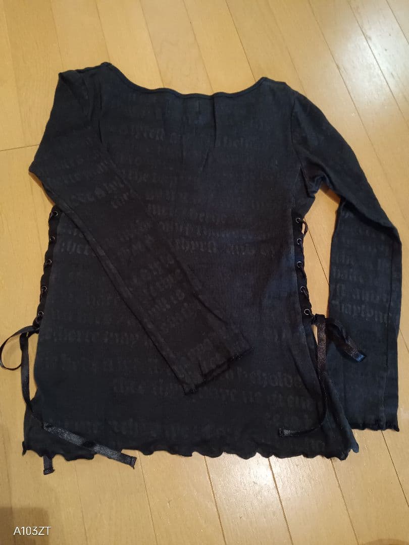 公*o様 h.NAOTO blood 燭台プリント長袖カットソー