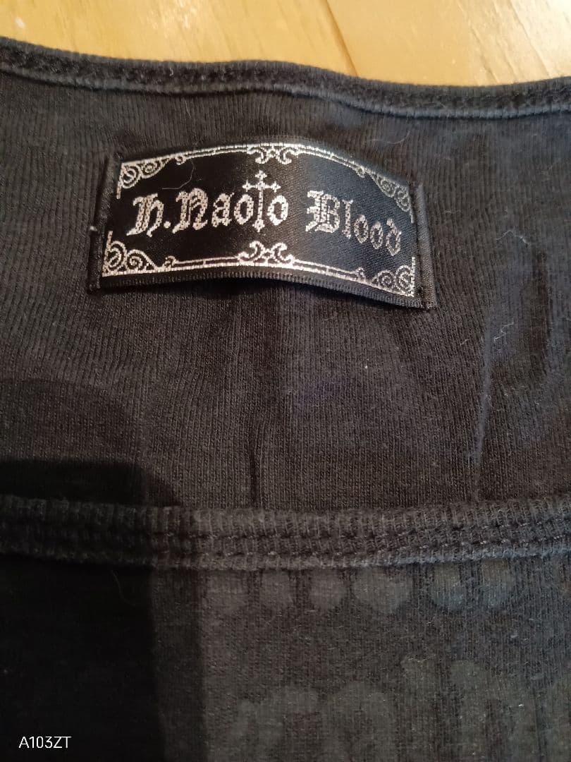 公*o様 h.NAOTO blood 燭台プリント長袖カットソー