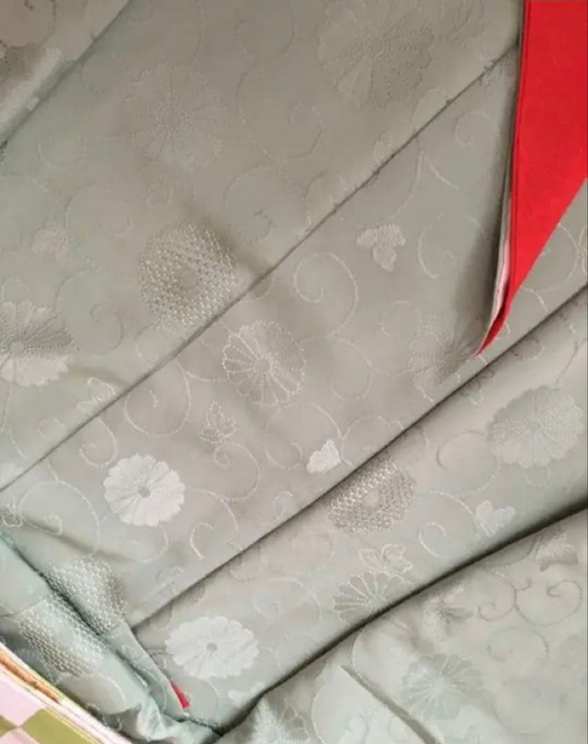 正面　色無地　振袖